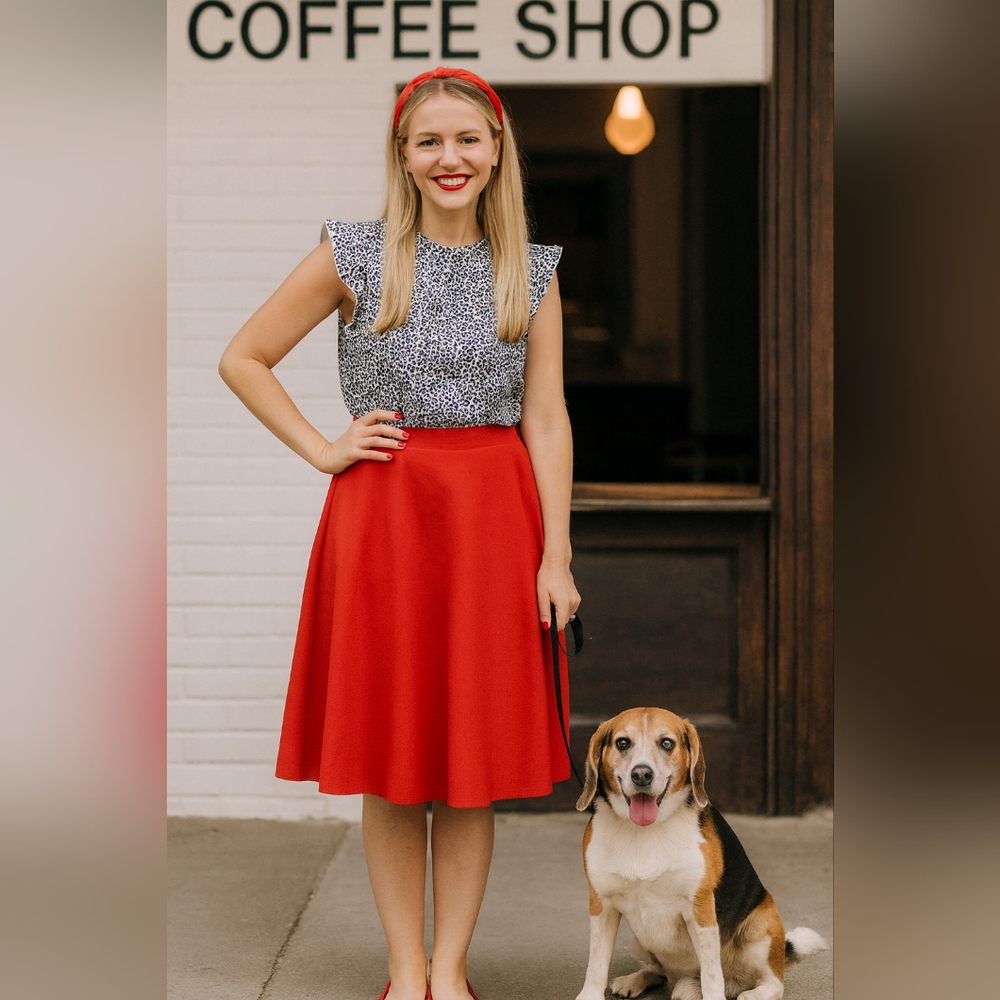 Angashion Leopard printed blouse - Size S